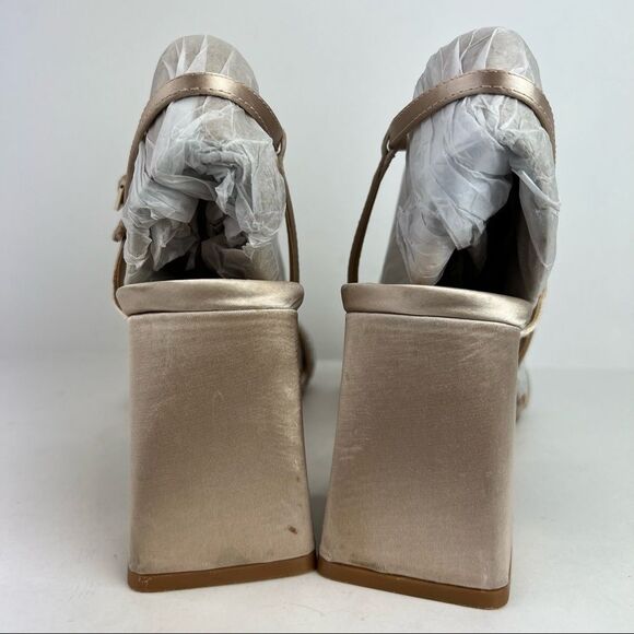 JEWEL BADGLEY MISCHKA- Women's Earlene Block Heel Evening Sandal - Picture 9 of 14